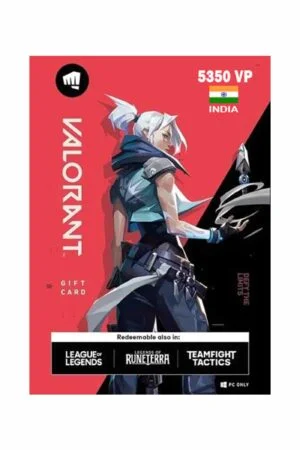 Valorant Gift Card 5350 VP ( Valorant Points India )