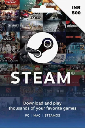 INR 500 Steam Wallet Code – Digital Code Only